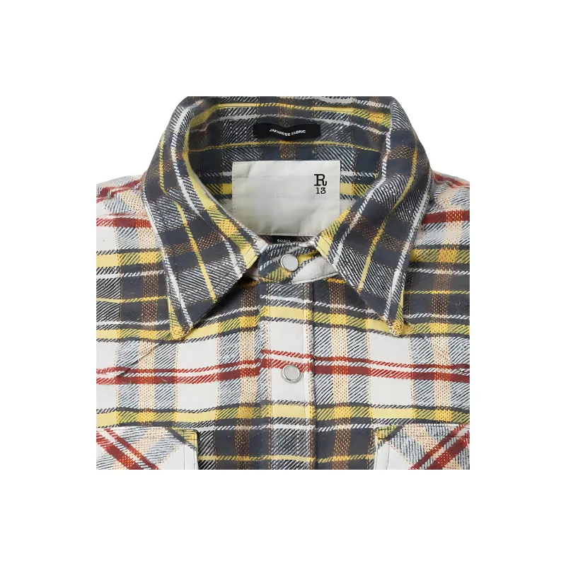 R13 Plaid check Shirt-2