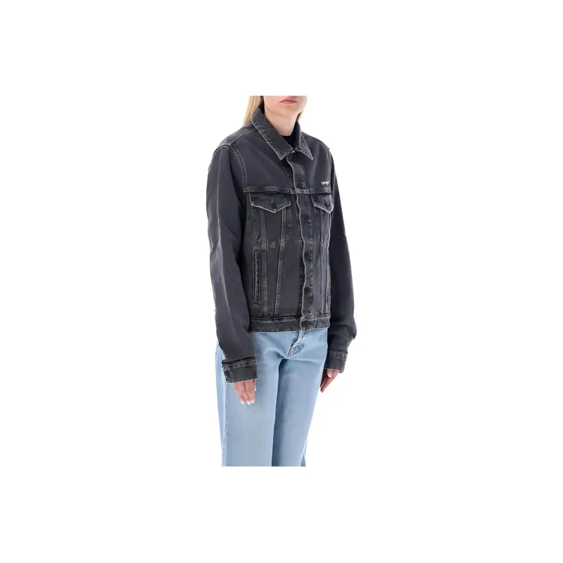 OFF WHITE Diag Regular Jacket Dark Grey-2