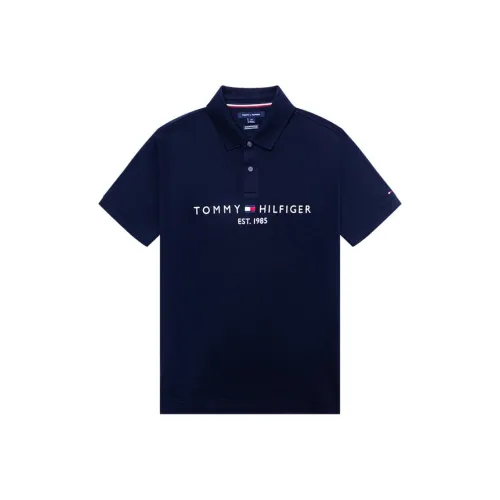 Tommy Hilfiger Polo Shirt Men's Navy Blue