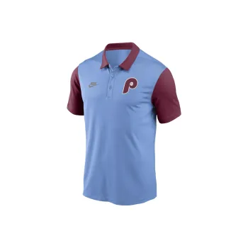 Nike MLB Collaboration Polo Shirt Philadelphia Phillies Phillips Men's Light Blue