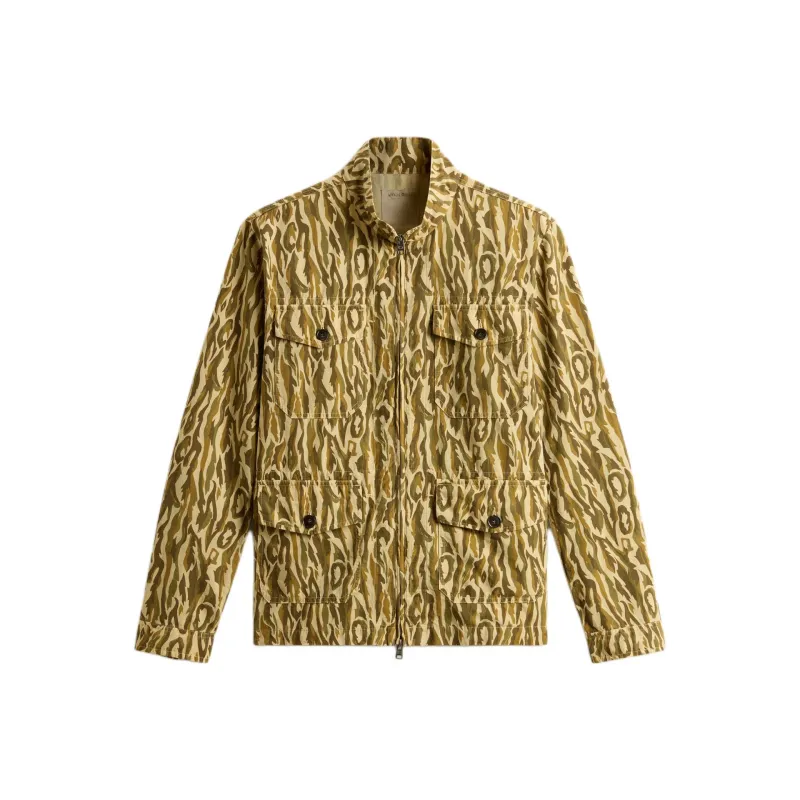 WOOLRICH SS25 Shirt Men's Beige Camouflage-0