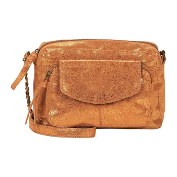 PIECES Zip Closure Shoulder Bag Regular Women's Metallic