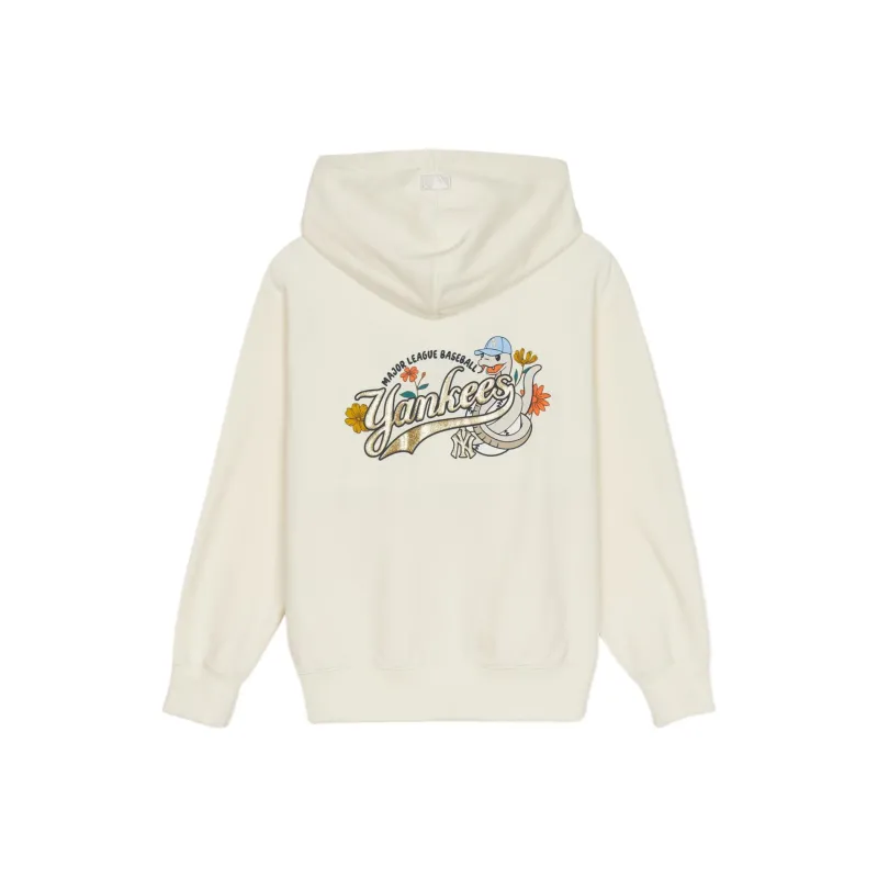 MLB New York Yankees Sweatshirt Unisex Cream-0