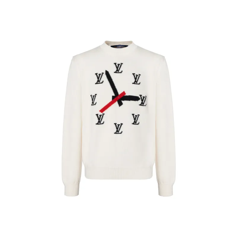 LOUIS VUITTON Intarsia Clock Sweater-0