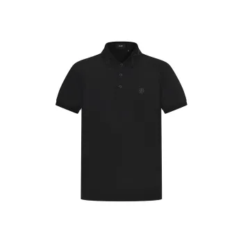 RARE Short Sleeved Polo Shirt Men's Black