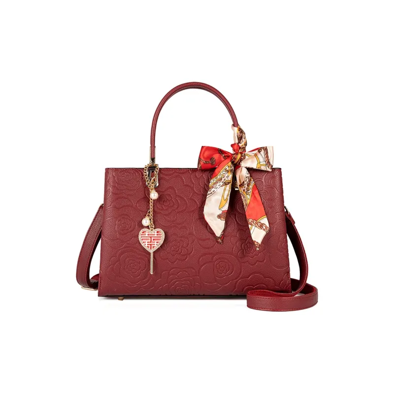 Vigno Synthetic Leather Shoulder Bag, Crossbody Bag, Handbag Women's Red-1