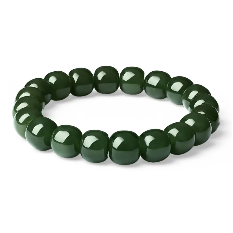 LAOMIAO Hetian Jade Bracelets Green Jade Women's-14