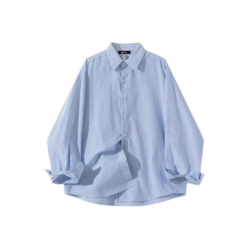 SOIE Shirt Unisex Yellow With White Stripes-11