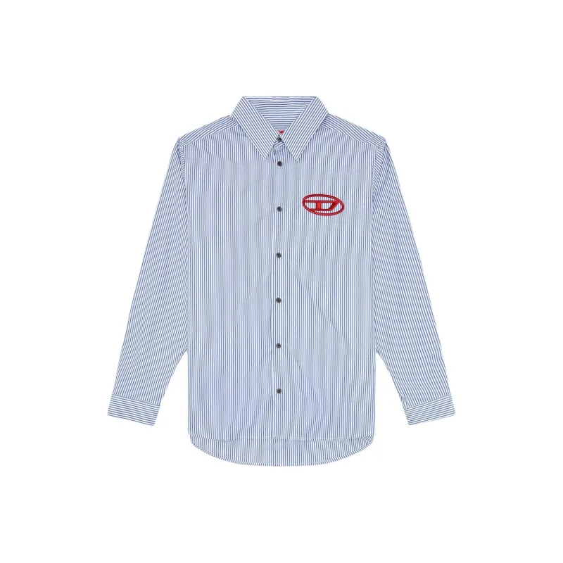 DIESEL S Simply E Striped Long Sleeved Shirt-0