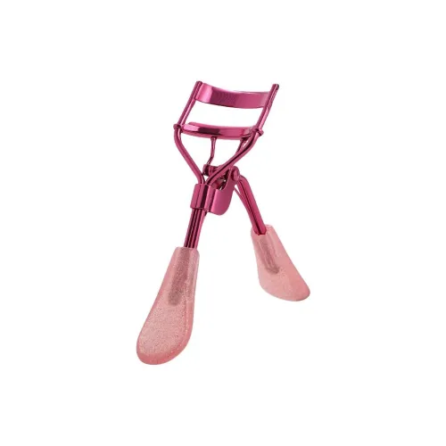 CUCX Ice Pink Shimmer Duckbill Handle Eyelash Curlers Curling