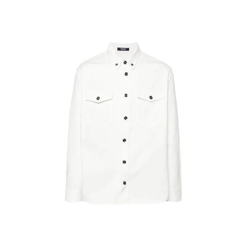 VERSACE Medusa Denim Overshirt-0