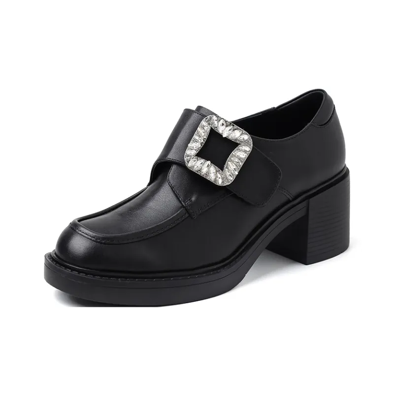 QUICHESHOES Loafers Women's Black-0