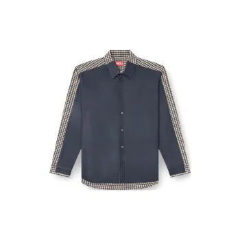 DIESEL S Bolt Checked Long Sleeved Shirt