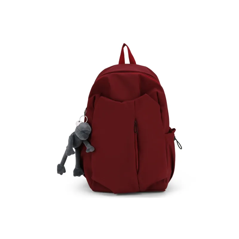 KAMLUI Nylon Backpack Unisex Ecru/Gray/Black/Burgundy-21