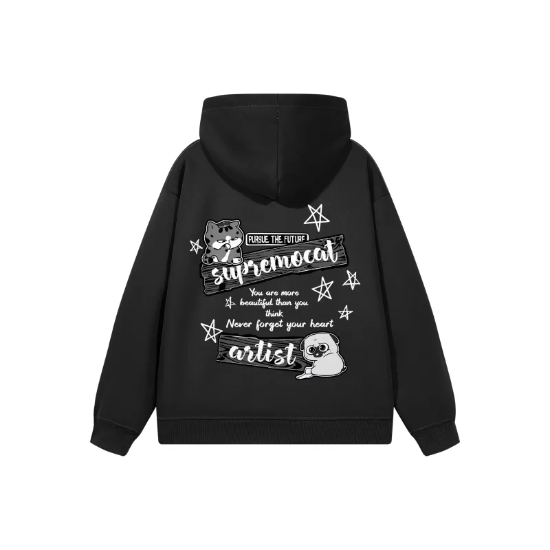 Supremo Cat Sweatshirts Unisex-0