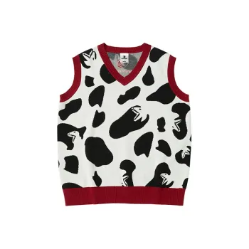 Loose Fit Sweater Unisex Black White