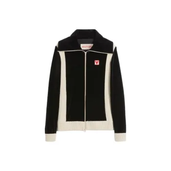 Valentino Chez Zip Up Cardigan