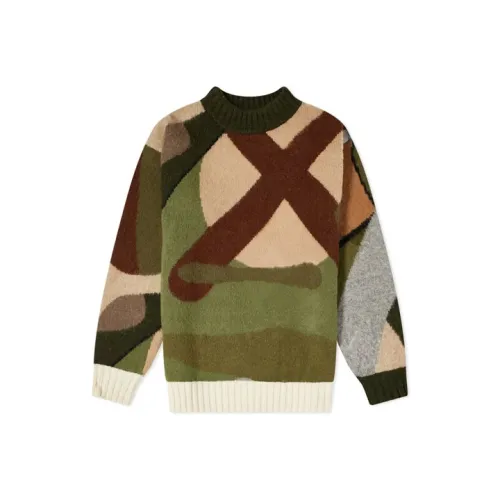 Kaws X Sacai Sweaters Men Green