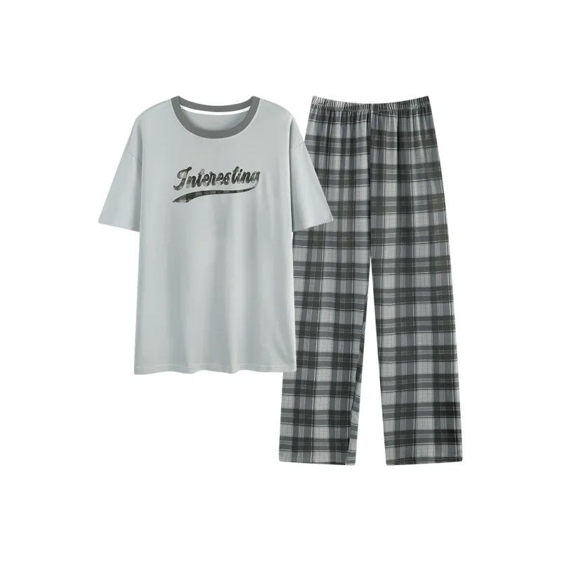 GOSO Pajama Set Men's Light Gray-0