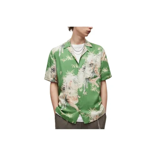 ALLSAINTS Shirts Men Basil Green
