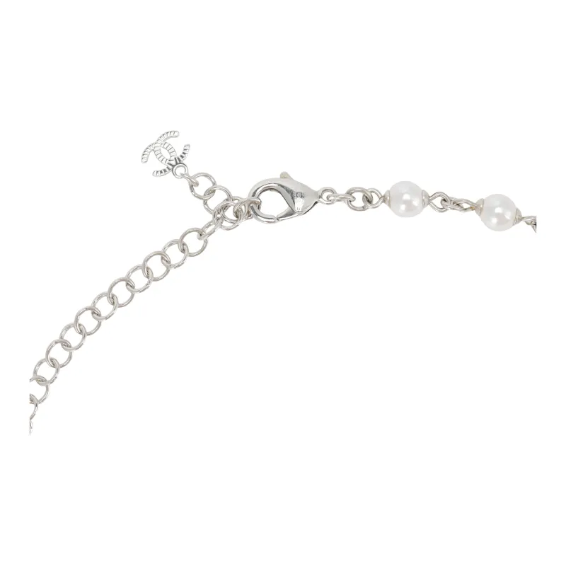 CHANEL Metal Necklaces Women's Silver-2