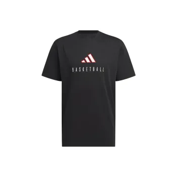 Adidas Free Shipping With AdiClub Worldwide Hoops Logo Performance Graphic Tee