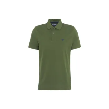 BARBOUR Logo embroidered Cotton Polo Shirt