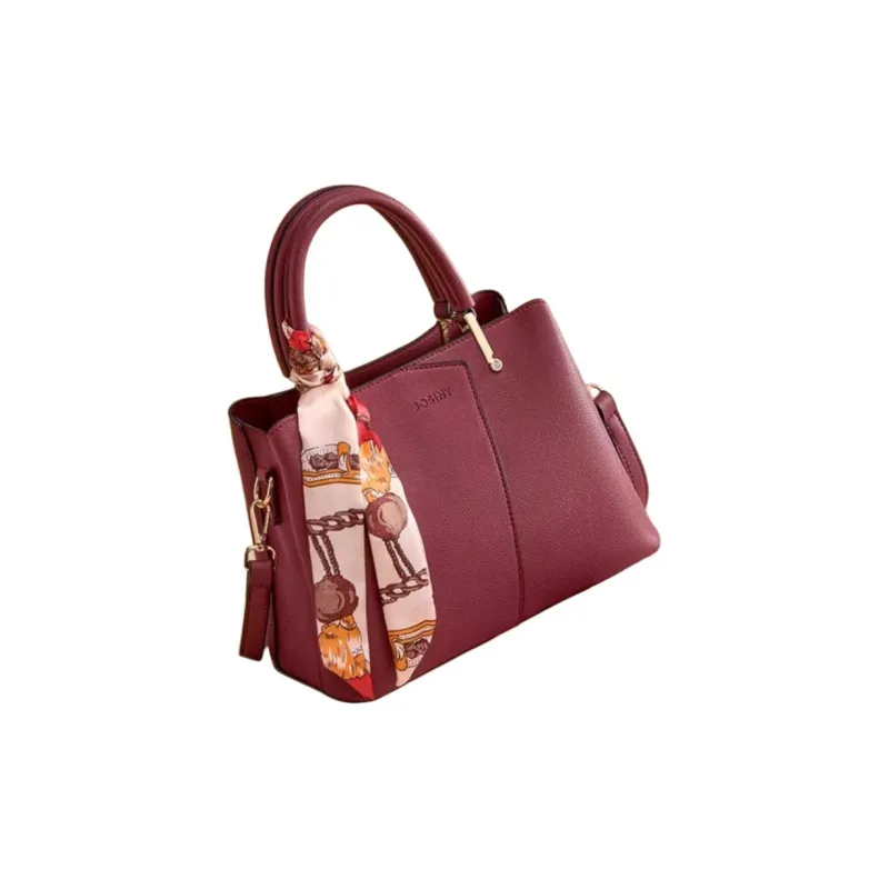 JOSINY Fabric, Synthetic Leather One Shoulder Handbag Medium Size Women's Multicolor-3