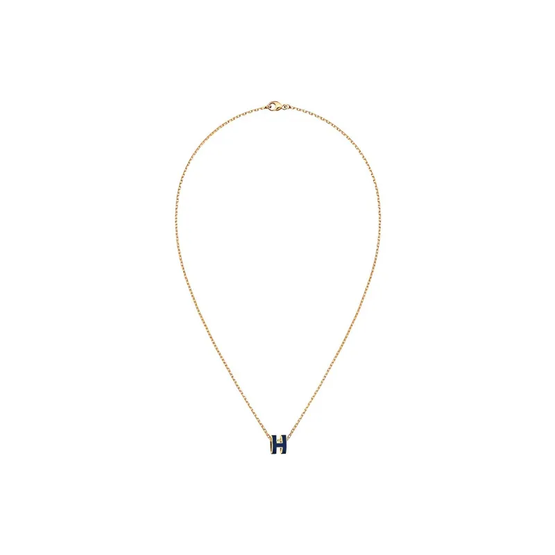 HERMES POP H Collection Gold Plated Necklaces Women's-1