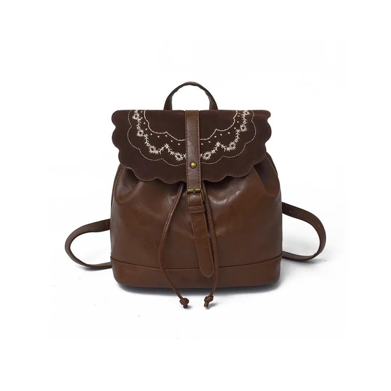RKM PU Backpack Women's Brown Style 1/Brown Style 2-0