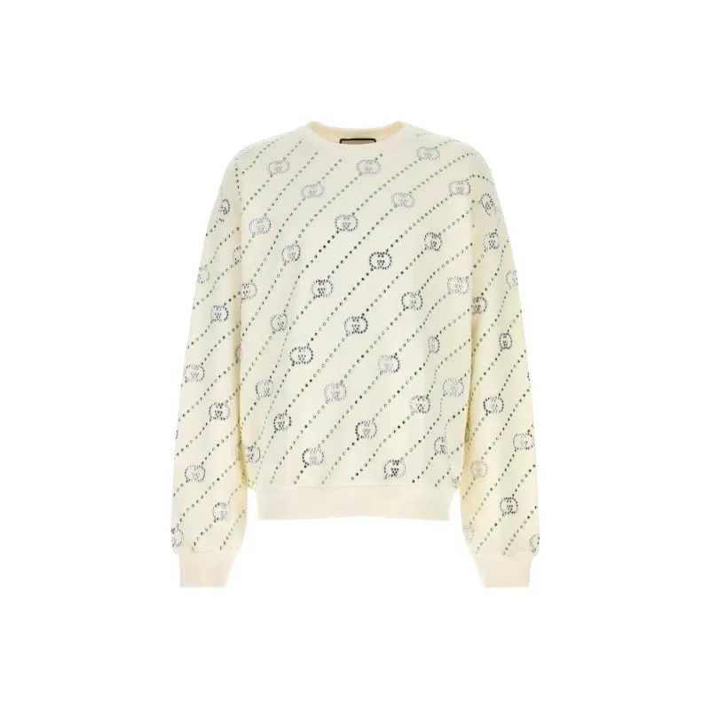 GUCCI Logo Embellished Crewneck Sweatshirt-0