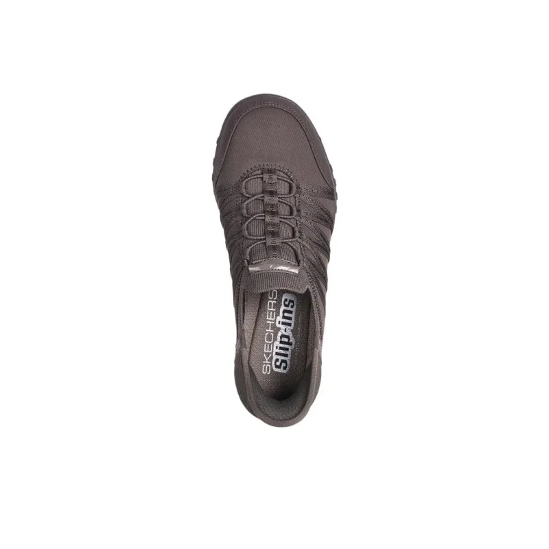 Skechers Breathe Easy Low Top Casual Shoes Women's Taupe-3