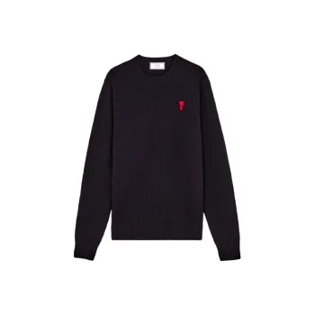 AMIPARIS Ami De Coeur Merino Wool Crewneck Sweater