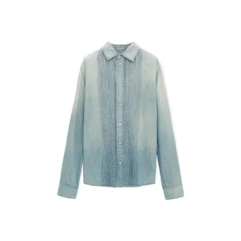 LOEWE FW24 Shirt Men's Bleached Indigo