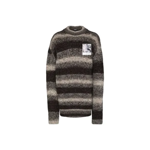 RAF SIMONS Sweaters Men Black Gray Color