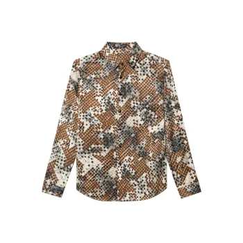 ANDREW MACKENZIE Shirts Men Orange