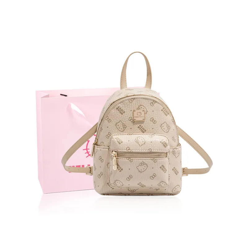 MESUCA Sanrio Hello Kitty Collaboration Kitty Series PU Backpack Women's Multicolor-11