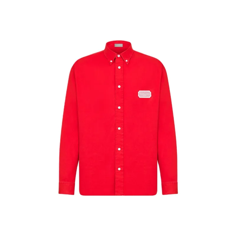 DIOR Shirts Men Red-0
