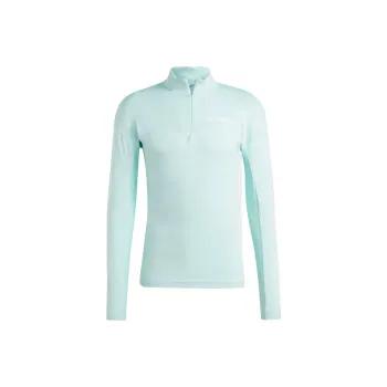 Adidas TERREX XPERIOR LONG SLEEVE SWEATSHIRT Sweatshirt Men's Semi-Transparent Aqua Green