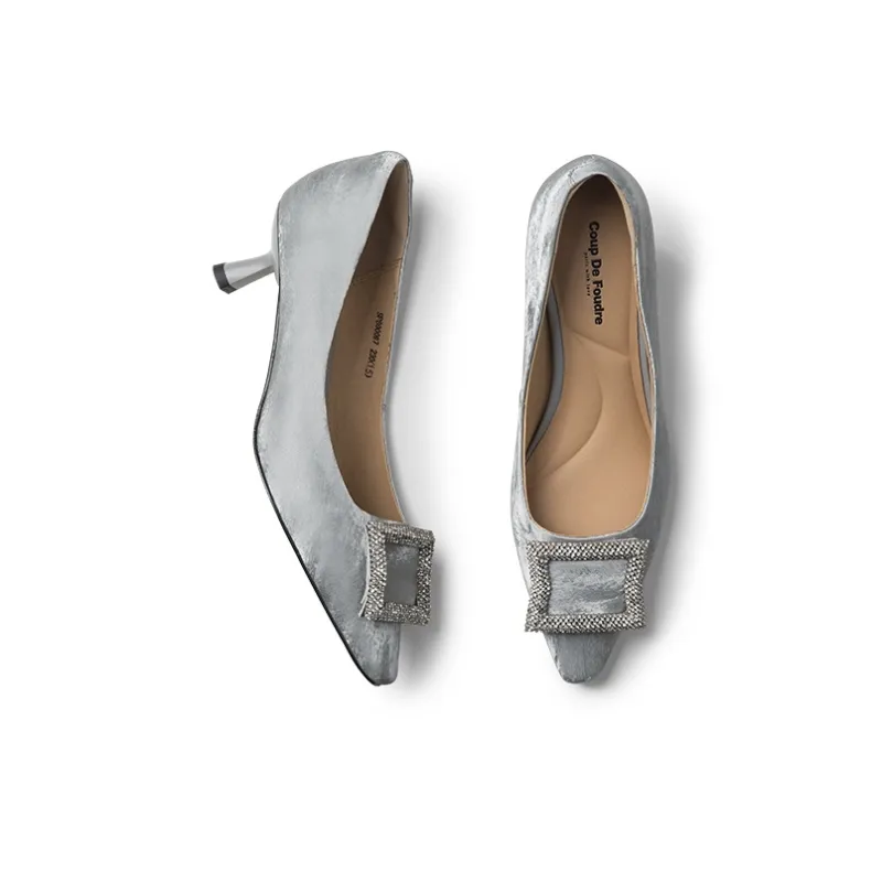 Coup De Foudre Flared Heel High Heels Women's-7