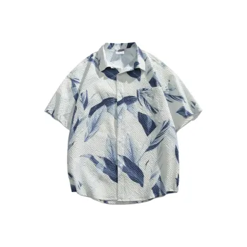 DABAISHA Shirts Men Bali Blue