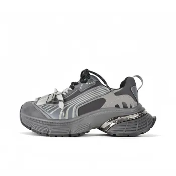 Luji Abrasion Resistant Low Top Chunky Sneakers Women's Gray