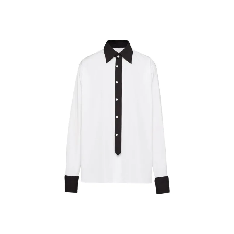 PRADA Shirts Men Black/White-0