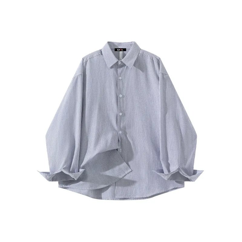 SOIE Shirt Unisex Yellow With White Stripes-13