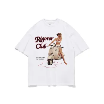 RIGORER Minimalist Style Couple Short Sleeved Couple T Shirt Unisex