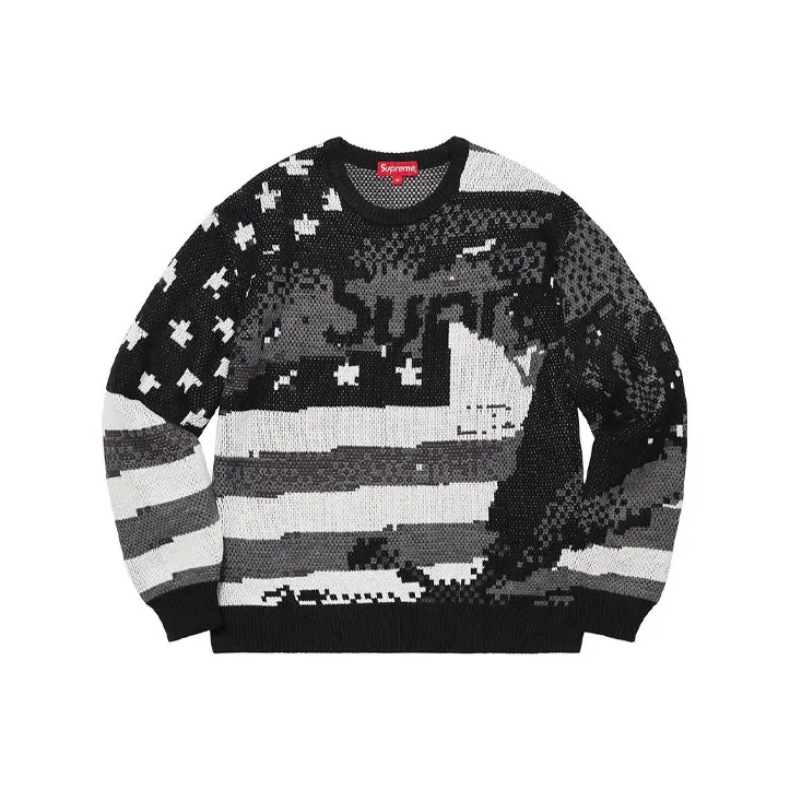 Supreme Digital Flag Sweater-5