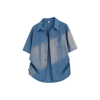 FORCEPULR Shirt Unisex Blue Long Sleeved Comes With A Random Short Sleeved Shirt