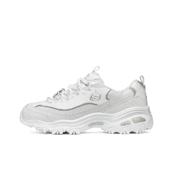Skechers D Lites 1.0 White/Silver Women's