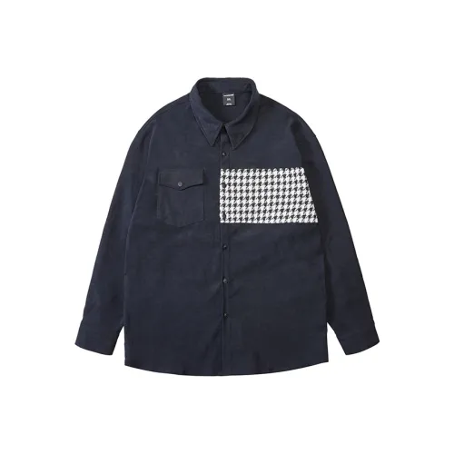 WAYNEXZAVIER Shirt Men's Navy Blue