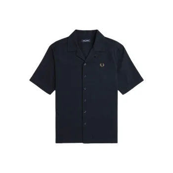 FRED PERRY Logo embroidered Cotton Shirt